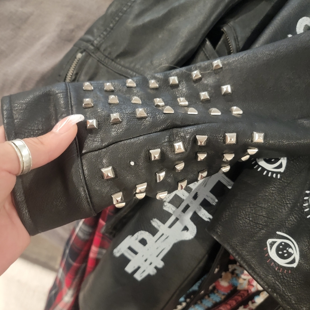 Babes against BS leather jacket